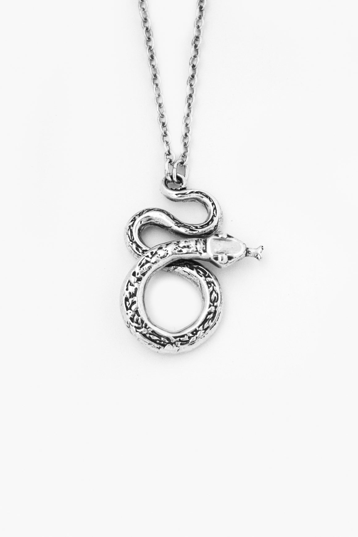 Snake Sterling Silver Necklace - Silver Spoon Jewelry