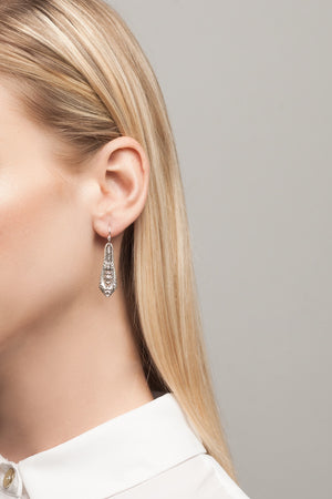 Empire Sterling Silver Earrings - Silver Spoon Jewelry