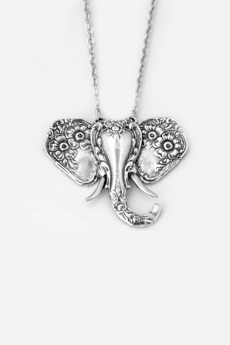 Elephant Sterling Silver Necklace - Silver Spoon Jewelry