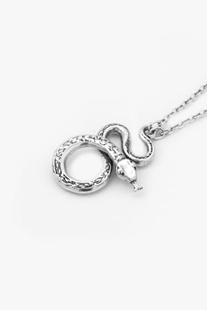 Snake Sterling Silver Necklace - Silver Spoon Jewelry