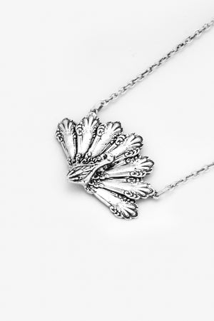 Peacock Sterling  Silver Necklace - Silver Spoon Jewelry