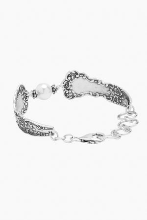 Lady Helen Sterling Silver Crystal Pearl Bracelet