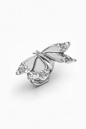 Butterfly Sterling Silver Spoon Ring - Silver Spoon Jewelry