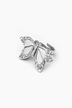 Butterfly Sterling Silver Spoon Ring - Silver Spoon Jewelry