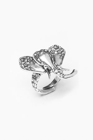Elephant Sterling Silver Spoon Ring - Silver Spoon Jewelry