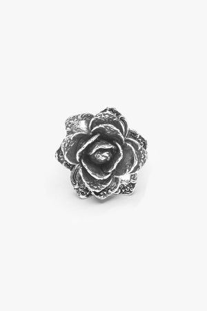Rose Flower Spoon Ring - Silver Spoon Jewelry