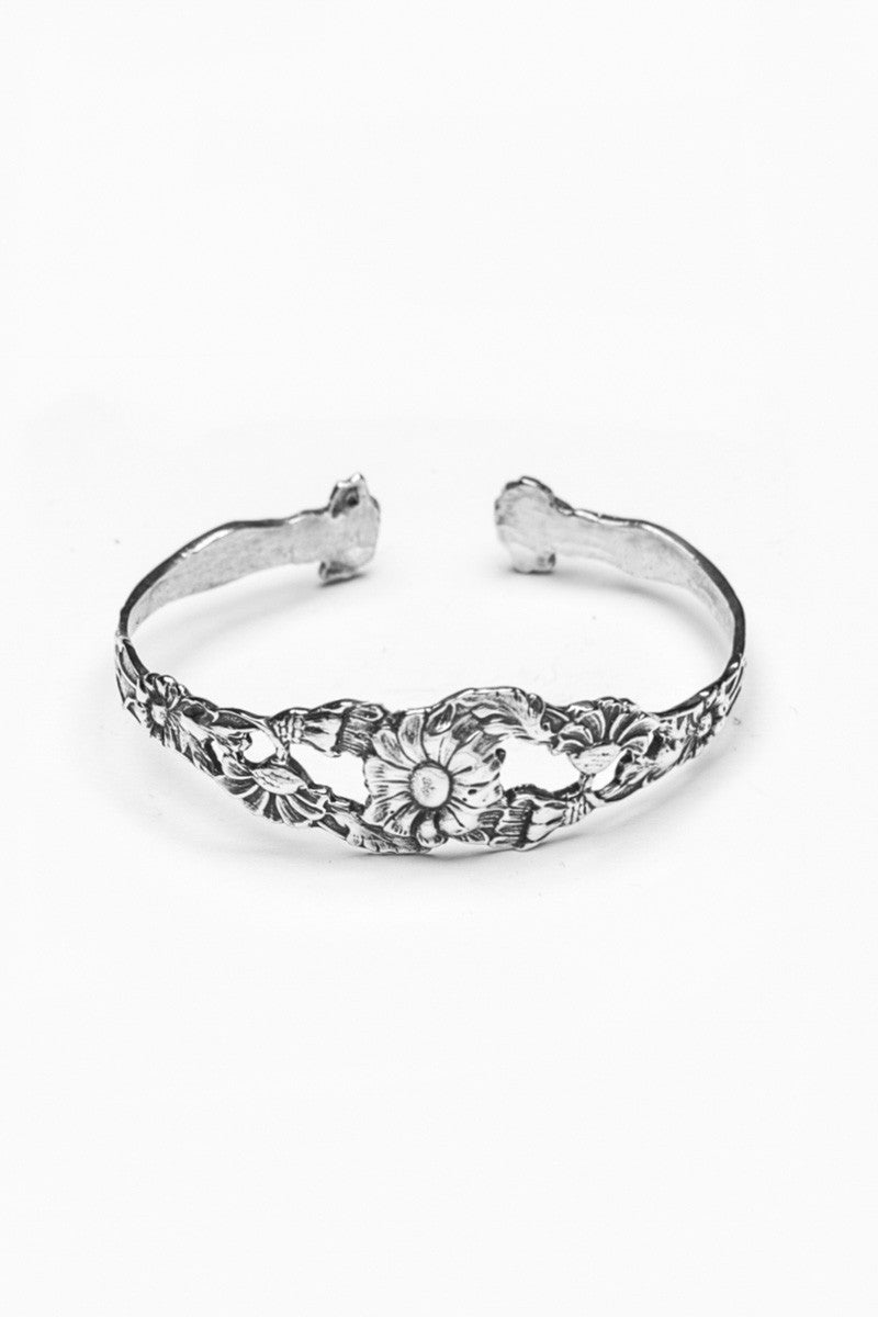 Sunflower Cuff Bracelet - Silver Spoon Jewelry