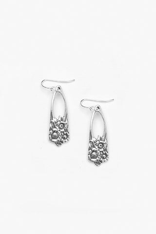 June Sterling Silver Spoon Earrings