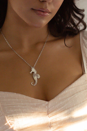 Seahorse Sterling Silver Necklace