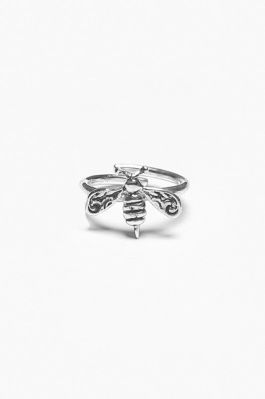 Bee Sterling Ring - Silver Spoon Jewelry