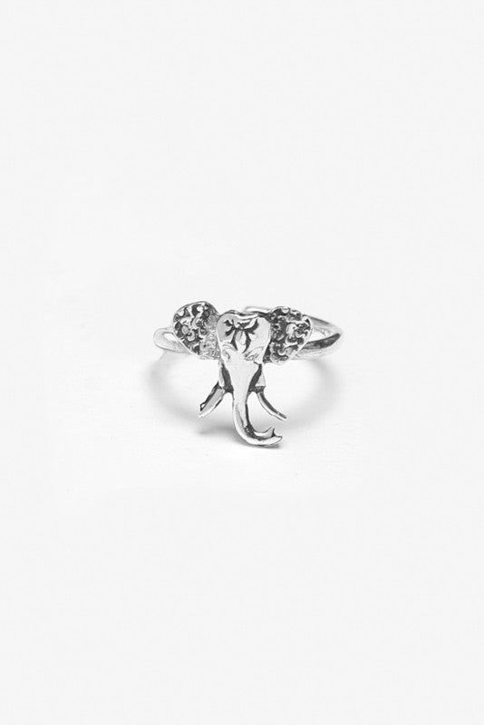 Elephant Sterling Ring - Silver Spoon Jewelry
