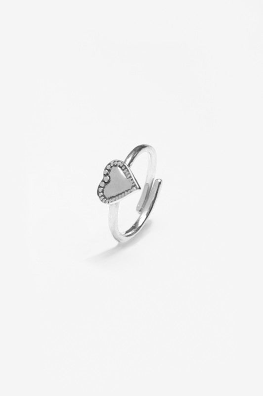 Monterey Heart Sterling Ring - Silver Spoon Jewelry