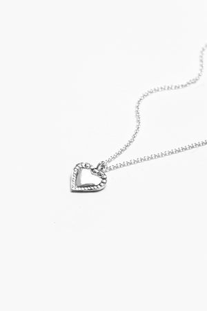 Monterey Heart Sterling Necklace - Silver Spoon Jewelry