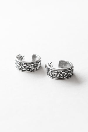 Faith Hoop Earrings - Silver Spoon Jewelry
