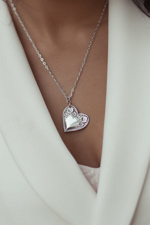 Sadie Sterling Silver Heart Necklace