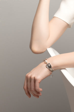 Daphne Bracelet with Pearl - Silver Spoon Jewelry
