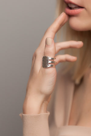 Fork Laureate Spoon Ring - Silver Spoon Jewelry