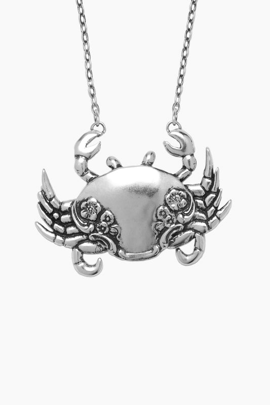 Mr. Crab Sterling Silver Necklace