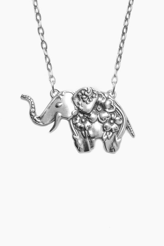 Elephant Too Sterling Silver Necklace