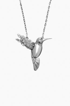 Hummingbird Sterling Silver Necklace