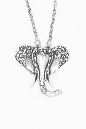 Petite Elephant Sterling Silver Necklace
