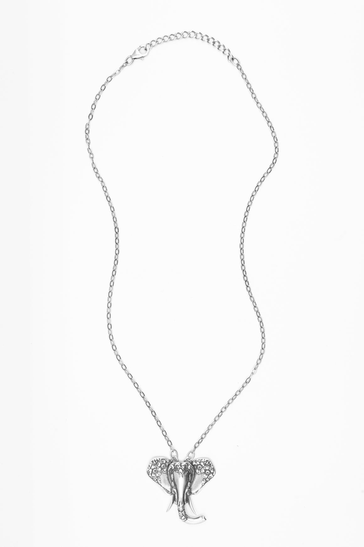 Petite Elephant Sterling Silver Necklace