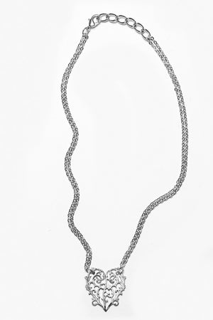 Alicia Heart Necklace - Silver Spoon Jewelry