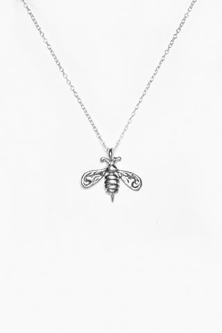 Bumble Bee Sterling Necklace