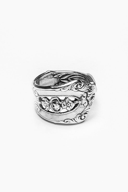 Empire Spoon Ring - Silver Spoon Jewelry