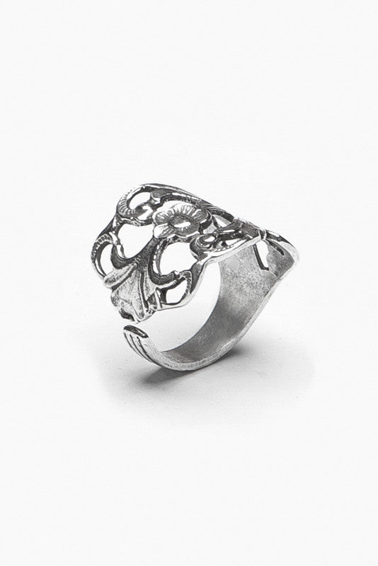 Silver spoon jewelry rings deals