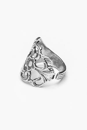 Hazel Sterling Silver Spoon Ring - Silver Spoon Jewelry