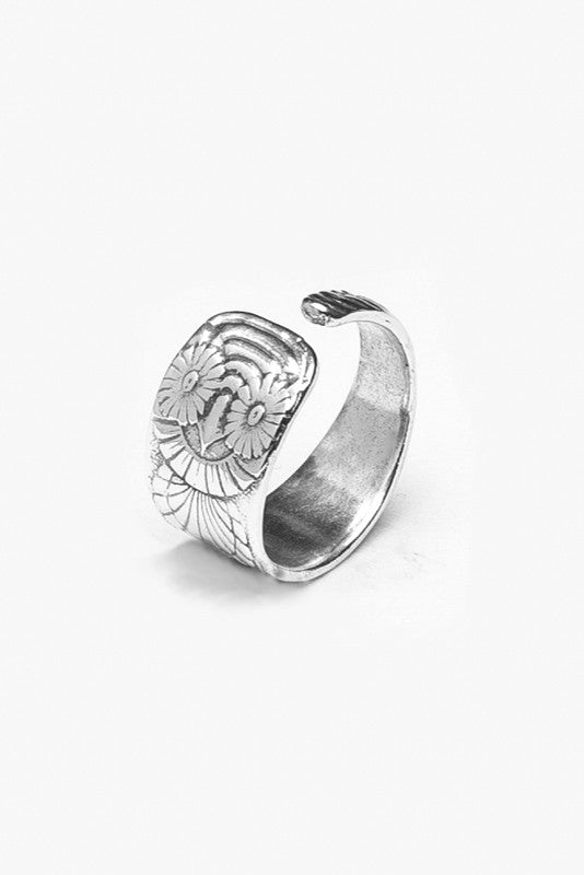 Owl Spoon Ring - Silver Spoon Jewelry