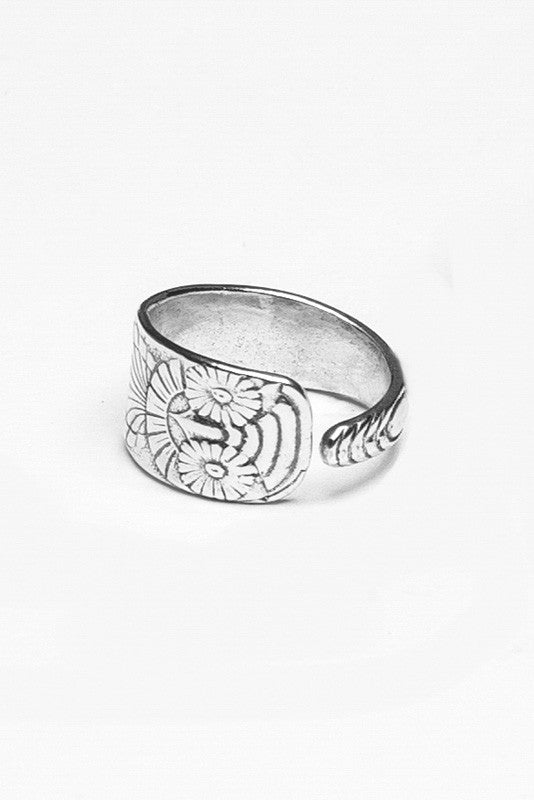 Owl Spoon Ring - Silver Spoon Jewelry