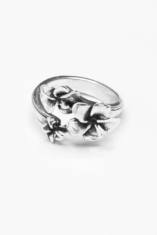 Plumeria Spoon Ring - Silver Spoon Jewelry