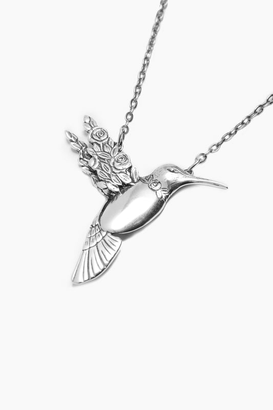 Hummingbird Sterling Silver Necklace